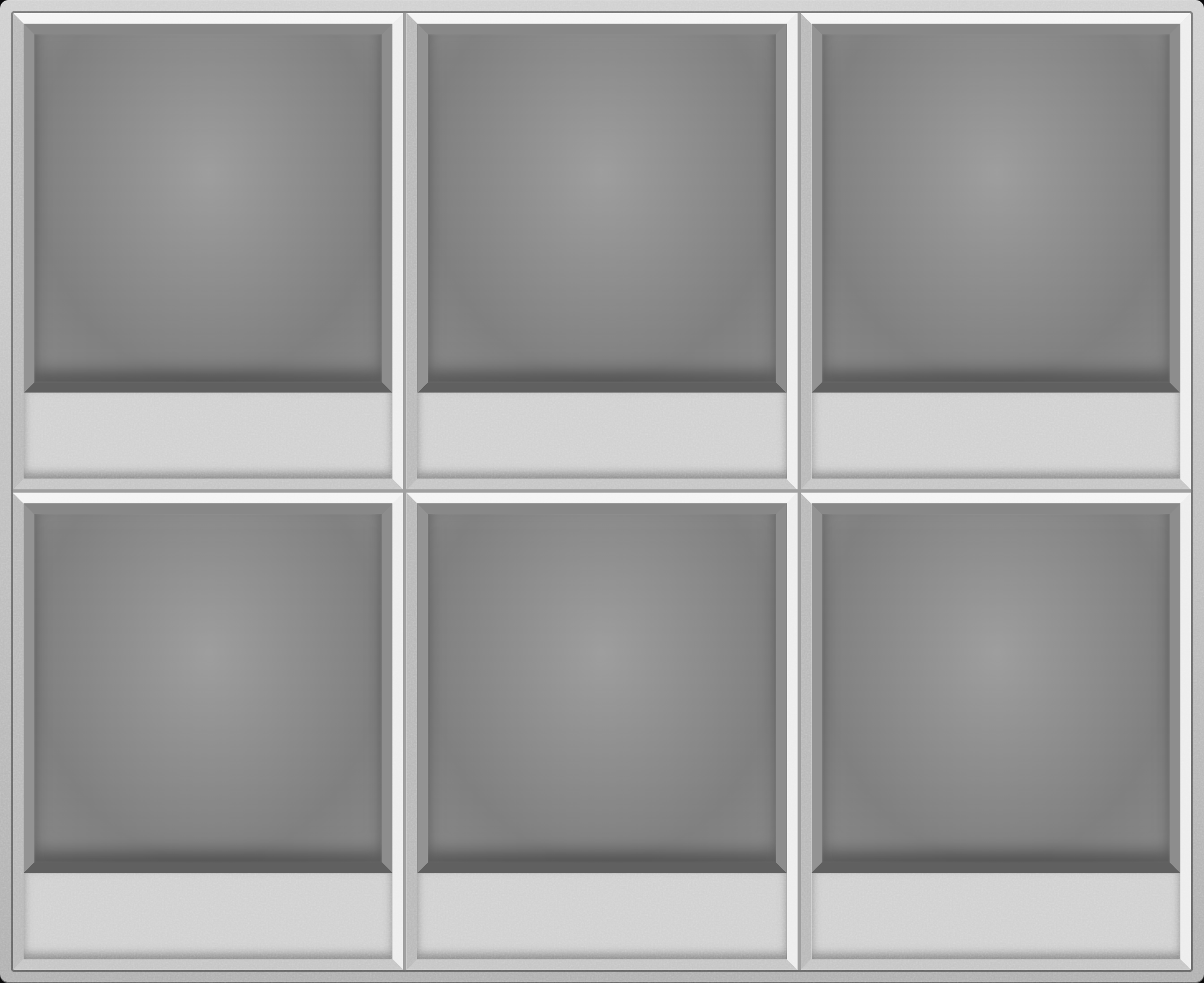 Frosted White Display Case (2x3)